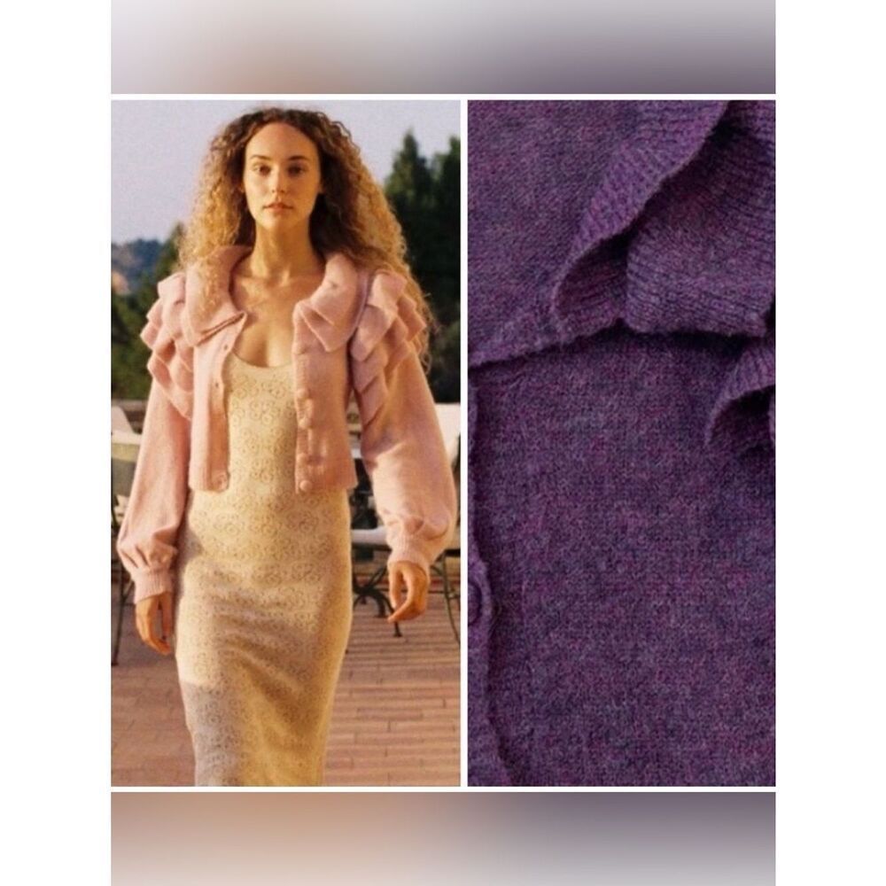 STELLA PARDO CARDIGAN HELENE Alpaca Purple Small